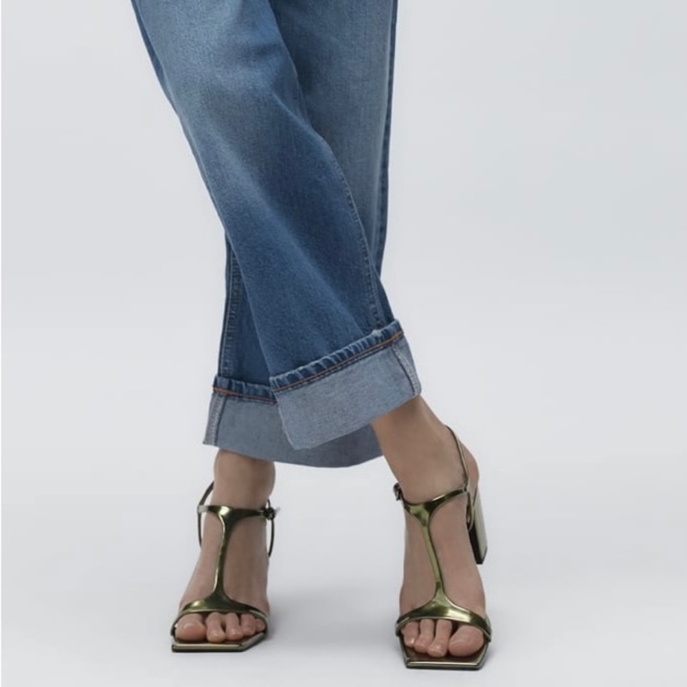 Zara Metallic Sandals NWT size 7.5